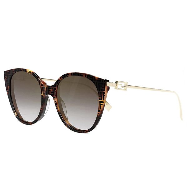 Fendi Ladies Sunglasses Havana FE40047I WatchStatus