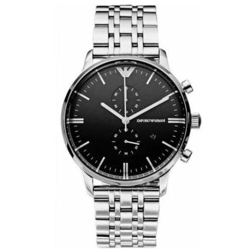 Emporio armani hotsell black watch price