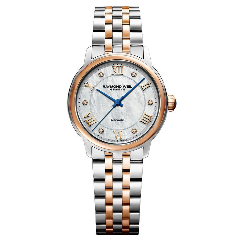 Raymond Weil Maestro Ladies Watch Mother-of-Pearl Two Tone 2131-SP5-00966