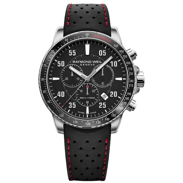 Raymond Weil Freelancer Men's Watch Black Rubber Chronograph 8570-SR1-05207