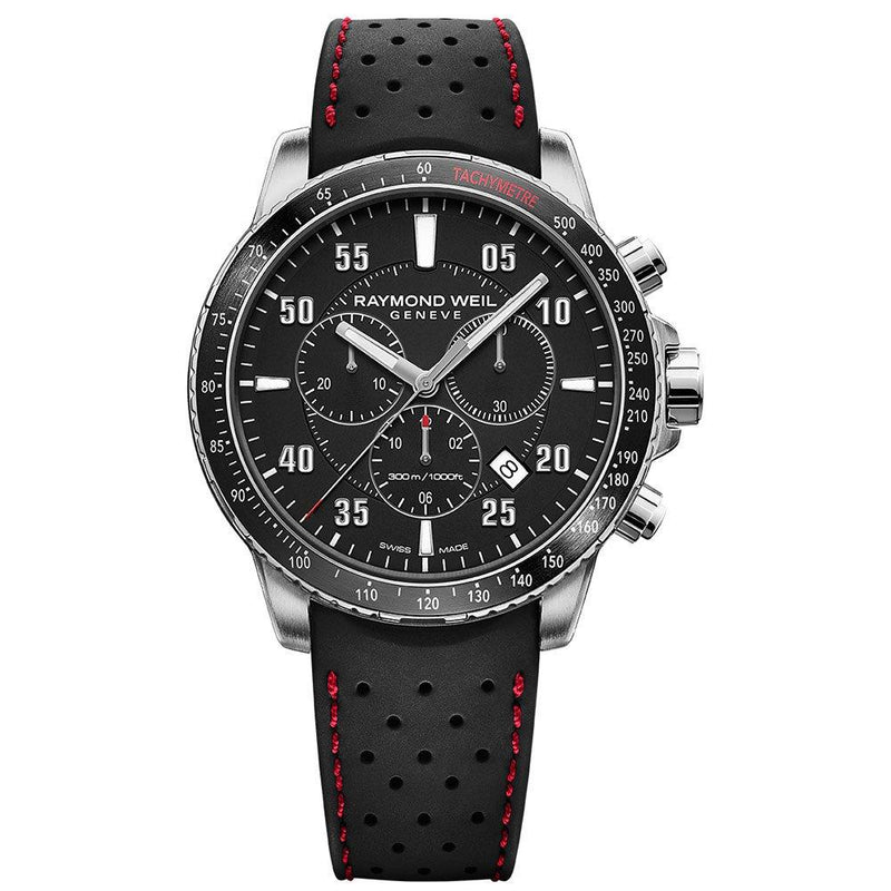 Raymond Weil Freelancer Men's Watch Black Rubber Chronograph 8570-SR1-05207