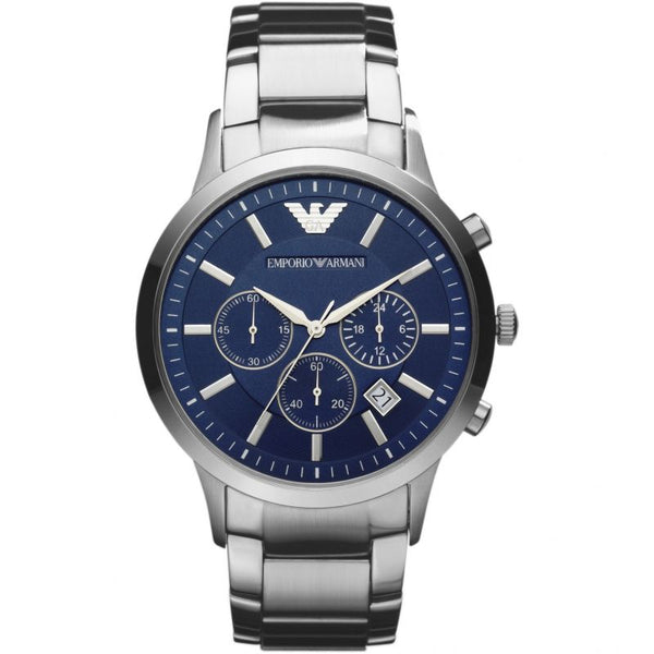 Emporio armani 2025 blue face watch