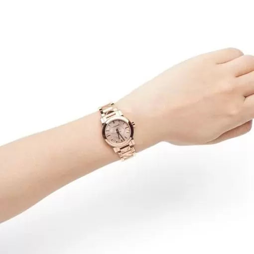 Burberry The City Ladies Watch Rose Gold Nova Check BU9235