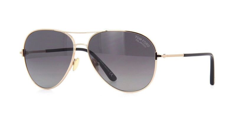 Tom Ford Clark Men's Sunglasses Aviator Gold FT0823 - 28D