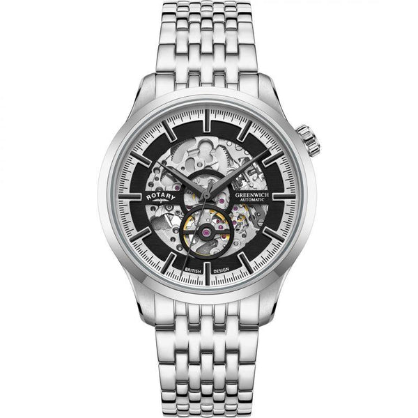 Rotary Greenwich Skeleton Automatic Watch GB02945 87 WatchStatus