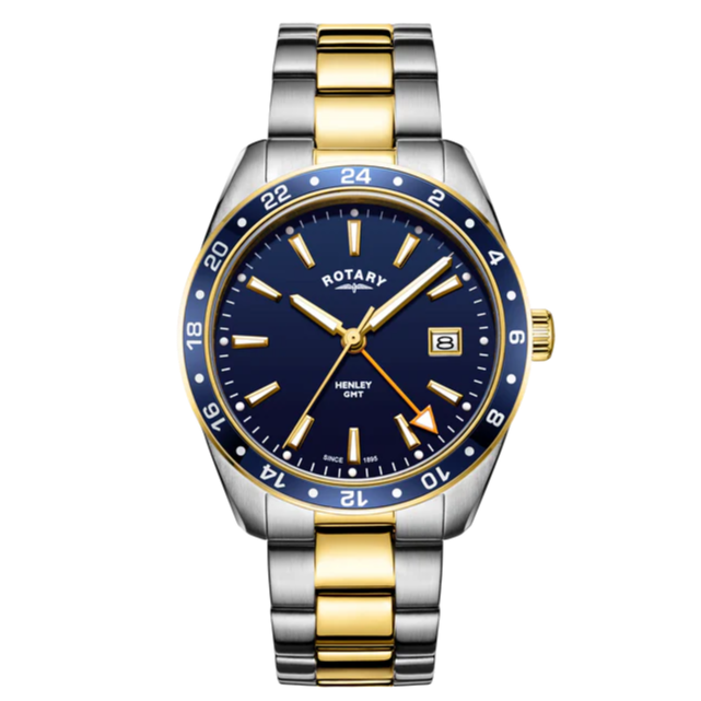 Rotary Henley GMT Men's Watch Two Tone GB05296/05