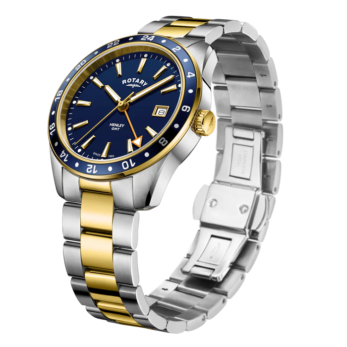 Rotary Henley GMT Men's Watch Two Tone GB05296/05