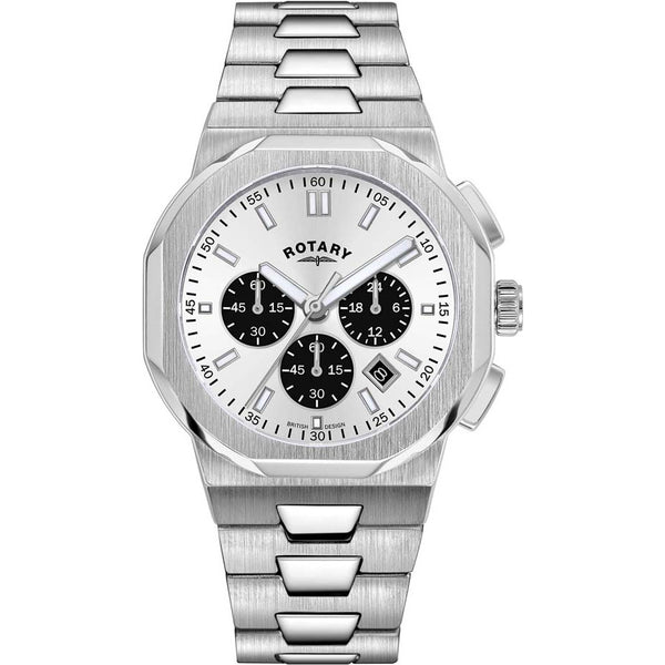 Rotary Regent Men's Watch Silver Chronograph GB05450/59