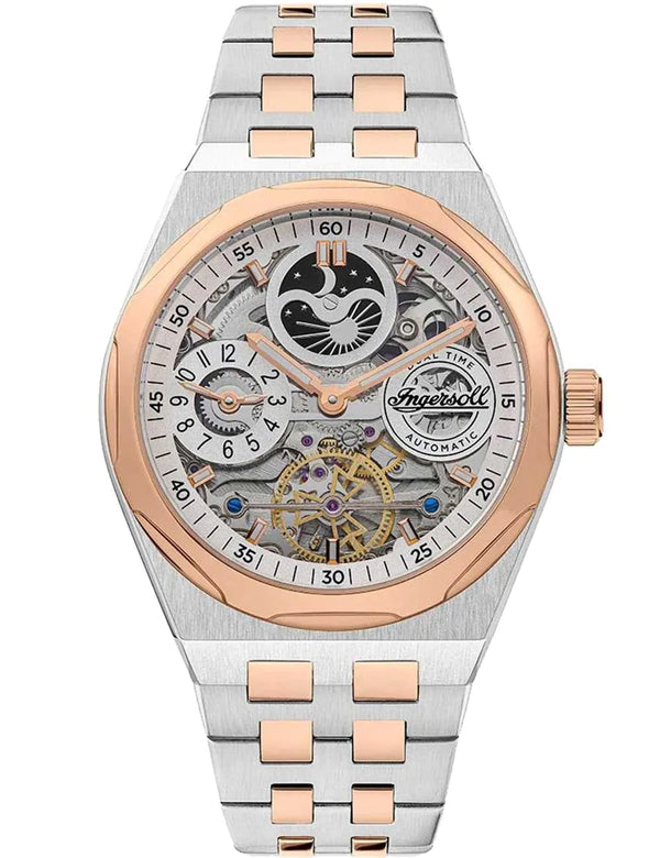 Ingersoll The Broadway Men's Watch Two Tone Skeleton Automatic I12906