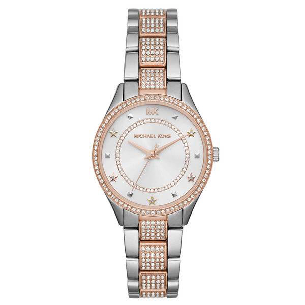 Michael Kors Lauryn Watch Ladies Two Tone Pavé MK4388