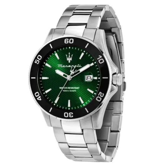 Maserati Competizione Men's Watch Green Dial Diver R8853100038