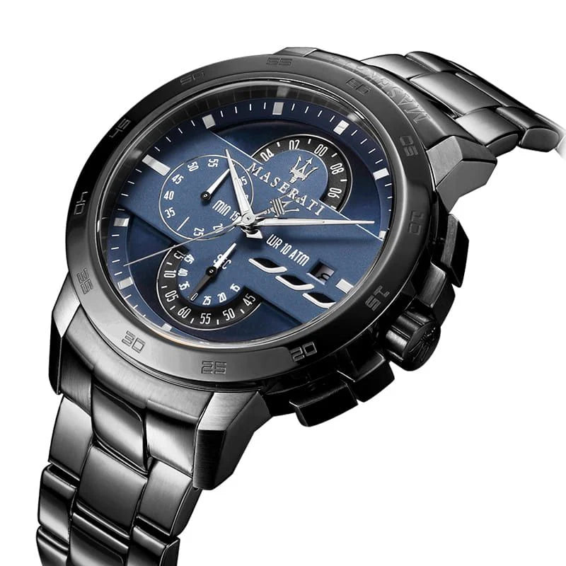 Maserati Ingegno Men's Watch Black / Blue Chronograph R8873619001