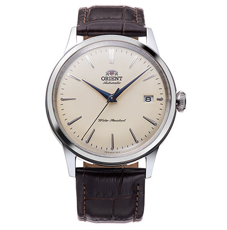 Orient Bambino Men's Watch Beige Dial Brown Leather RA-AC0M04Y30B