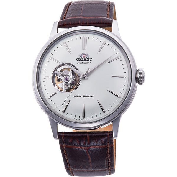 Orient Bambino Open Heart Men's Watch Brown Leather RA-AG0002S30B