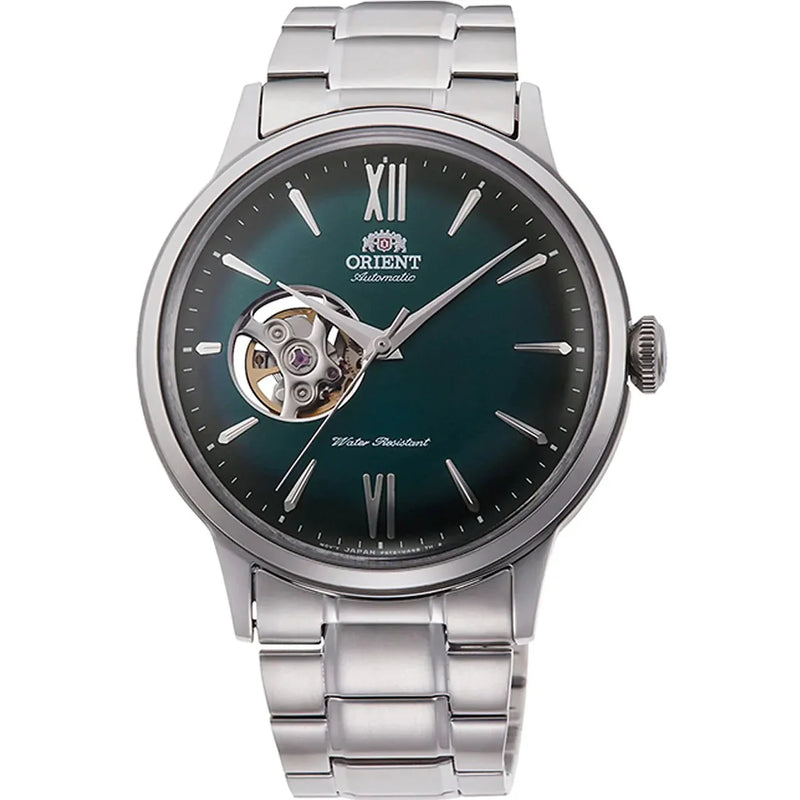 Orient Bambino Open Heart Men's Watch Green Gradient Dial RA-AG0026E30B