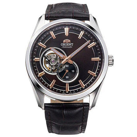 Orient Contemporary Semi-Skeleton Men's Watch Brown / Black Leather RA-AR0005Y30B