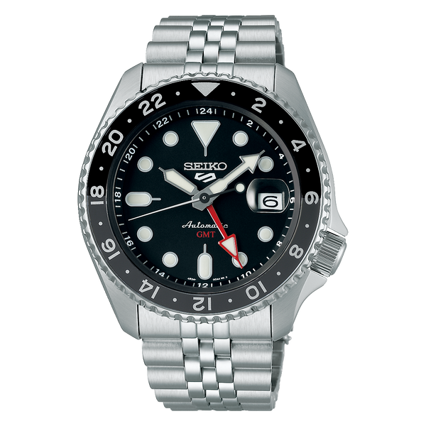 Seiko 5 Sports GMT Men's Watch Black Dial Automatic SSK001K1