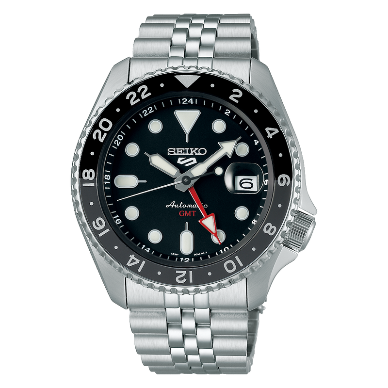 Seiko 5 Sports GMT Men's Watch Black Dial Automatic SSK001K1