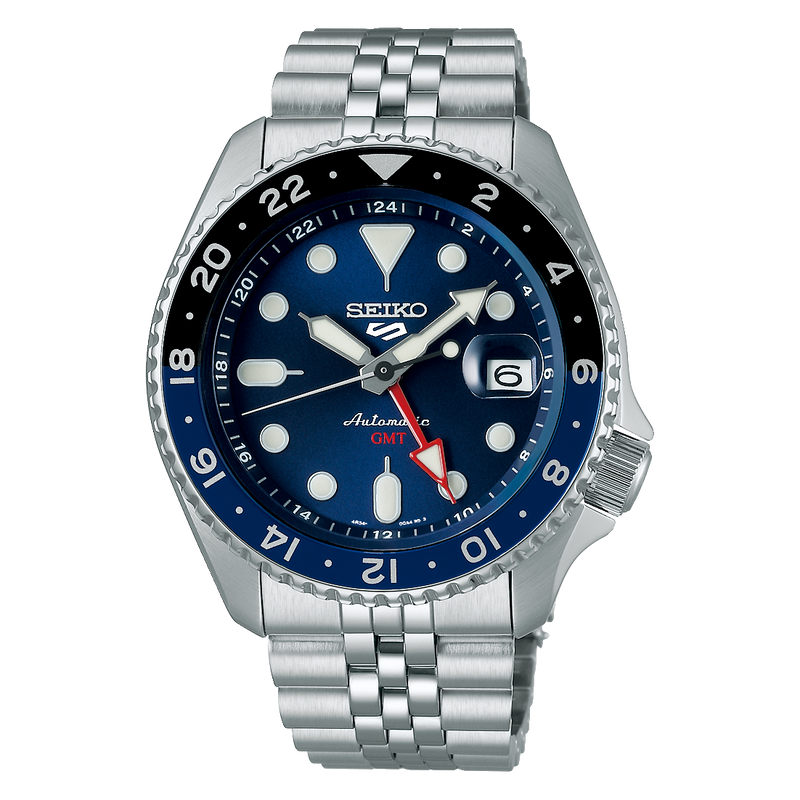 Seiko 5 Sports GMT Men's Watch Blue Dial Automatic SSK003K1