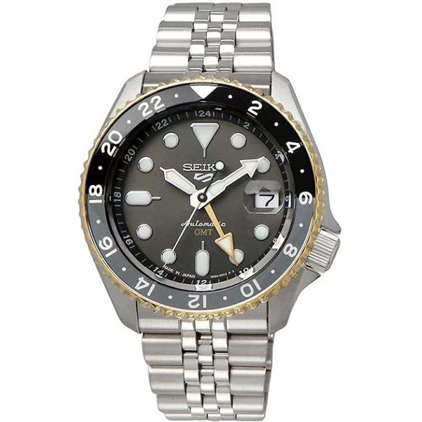 Seiko 5 Sports GMT Men's Watch Dark Grey Dial Automatic SSK021K1