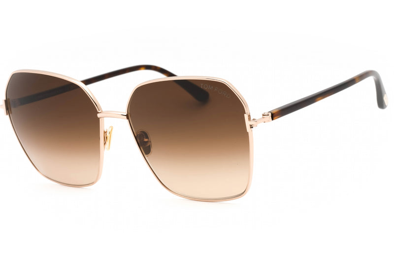 Tom Ford Claudia Sunglasses Square Brown Lens FT0839 52F