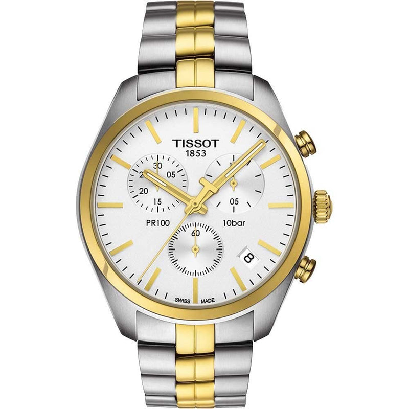 Tissot PR 100 Men's Watch Two Tone Chronograph T1014172203100