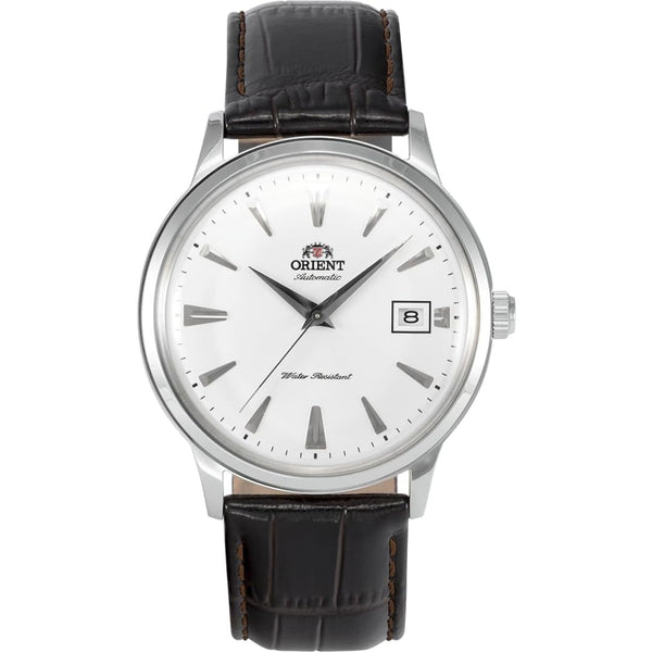 Orient Bambino Men's Watch Silver Dial Black Leather TAC00005W0