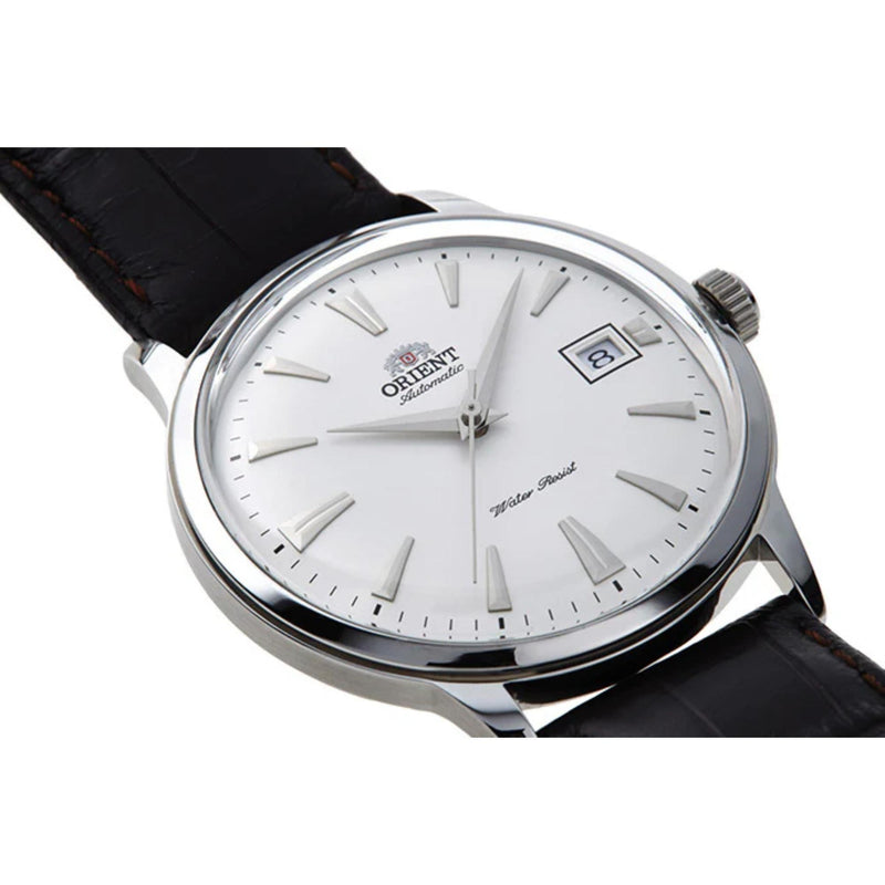 Orient Bambino Men's Watch Silver Dial Black Leather TAC00005W0