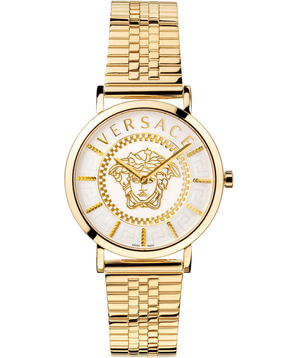 Versace V-Icon Ladies Watch Gold 36mm VEK401021