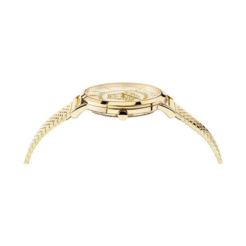 Versace V-Icon Ladies Watch Gold 36mm VEK401021