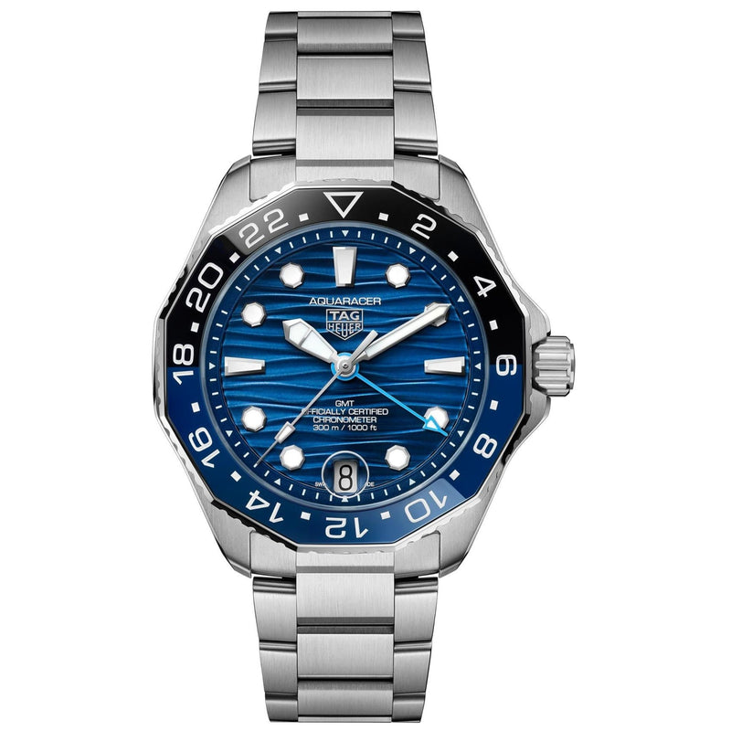 TAG Heuer Aquaracer Professional 300 GMT Men's Watch Blue Dial Automatic WBP5114.BA0013