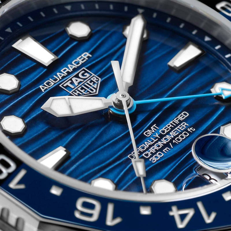 TAG Heuer Aquaracer Professional 300 GMT Men's Watch Blue Dial Automatic WBP5114.BA0013