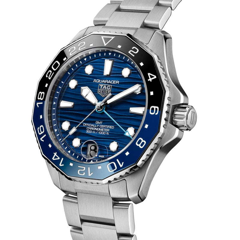 TAG Heuer Aquaracer Professional 300 GMT Men's Watch Blue Dial Automatic WBP5114.BA0013