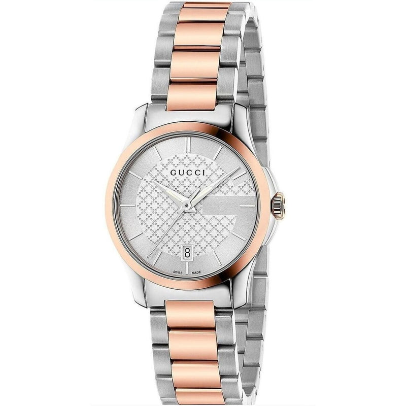 Gucci G-Timeless Ladies Watch Two Tone YA126528