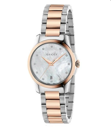 Gucci G-Timeless Ladies Watch Two Tone YA126544