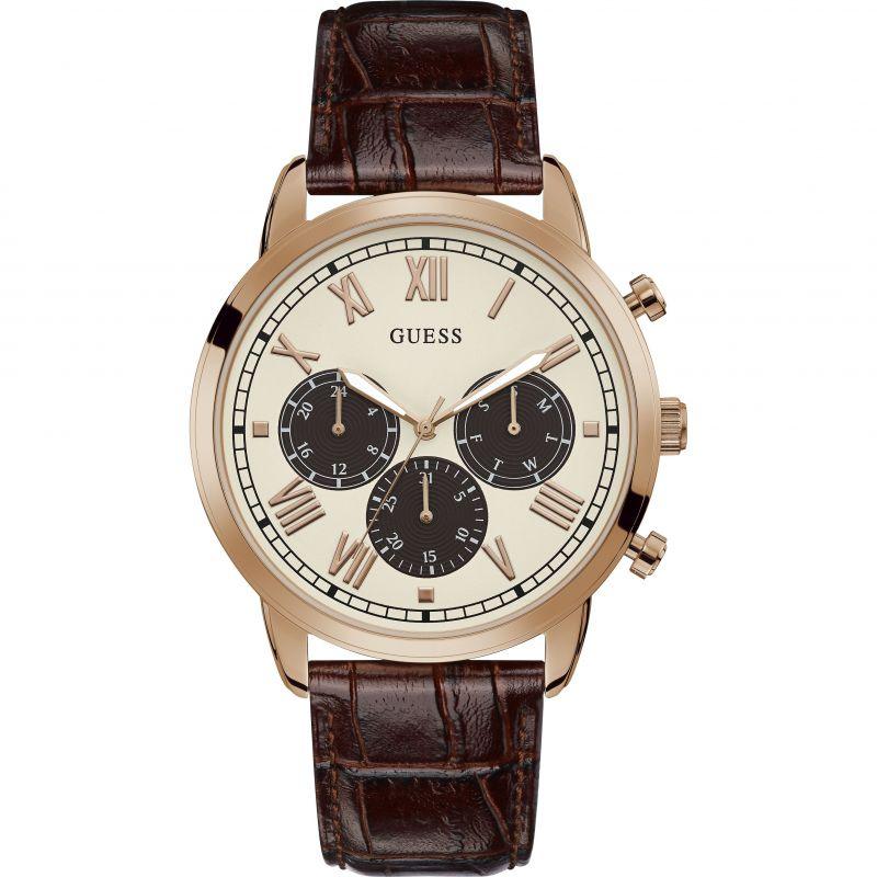 Guess Horizon Watch Men s Brown Leather GW0067G3