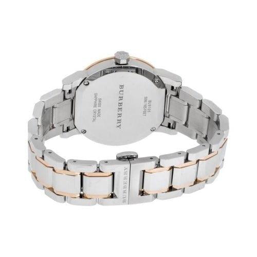 Burberry The City Watch Ladies Silver Rose Gold BU9105