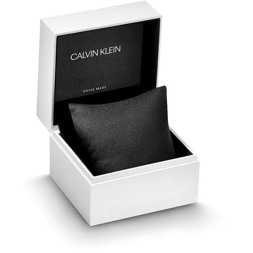 Calvin Klein Established Men's Black Leather 43mm Watch K9H215C6 - WatchStatus Ltd