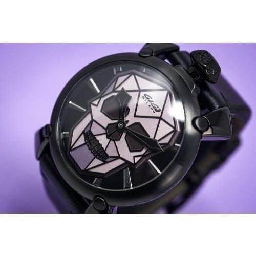 GaGa Milano Watch Manuale Bionic Skull Limited Edition Black 48mm Watch 5062.02S - WatchStatus Ltd