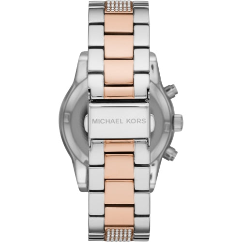 Michael Kors MK6651 Ladies Ritz Rose Gold / Silver Chronograph Watch - Watches