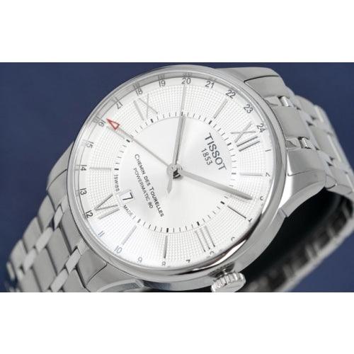 Tissot Chemin Des Tourelles GMT Men s Powermatic Silver Watch T0994291